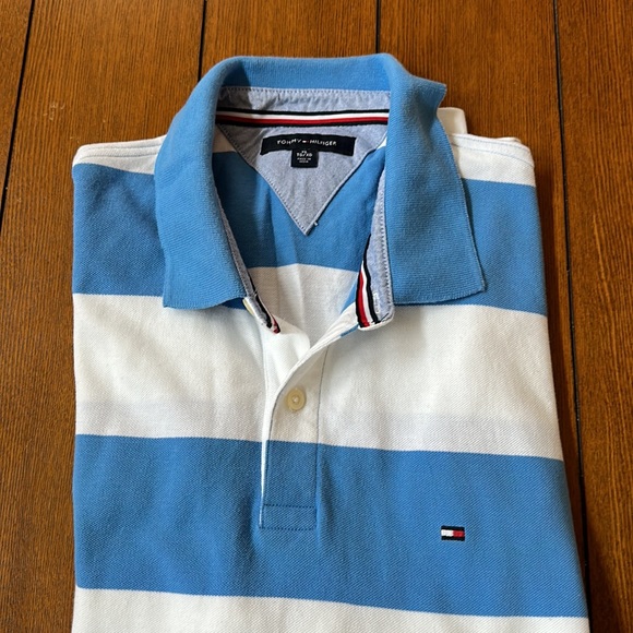 Men’s Hilfiger Stipe Polo - Picture 2 of 6